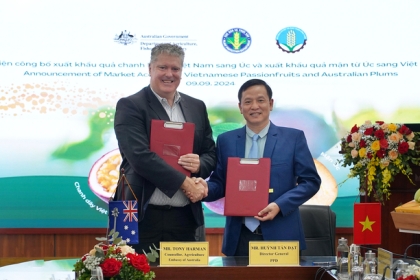 Chính thức cấp phép xuất khẩu chanh leo sang Australia